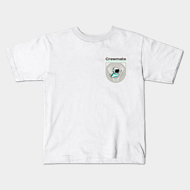 Among Us Crewmate Patch Kids T-Shirt by THUD creative